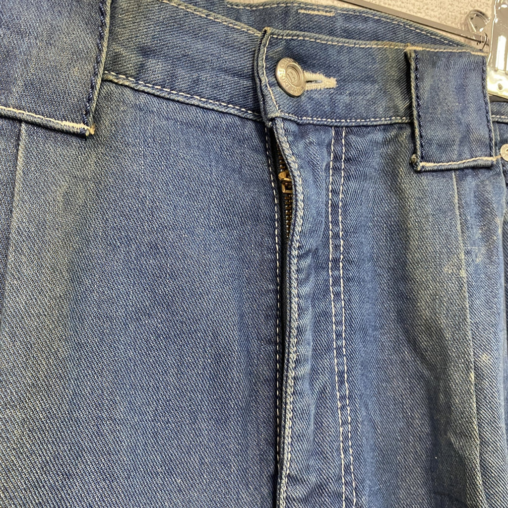 Hardy Amies Sport Jeans　ハーディエイミス　デニムパンツ/ジーンズ　刺繍ロゴ　ジップフライ　インディゴ　85サイズ　古着