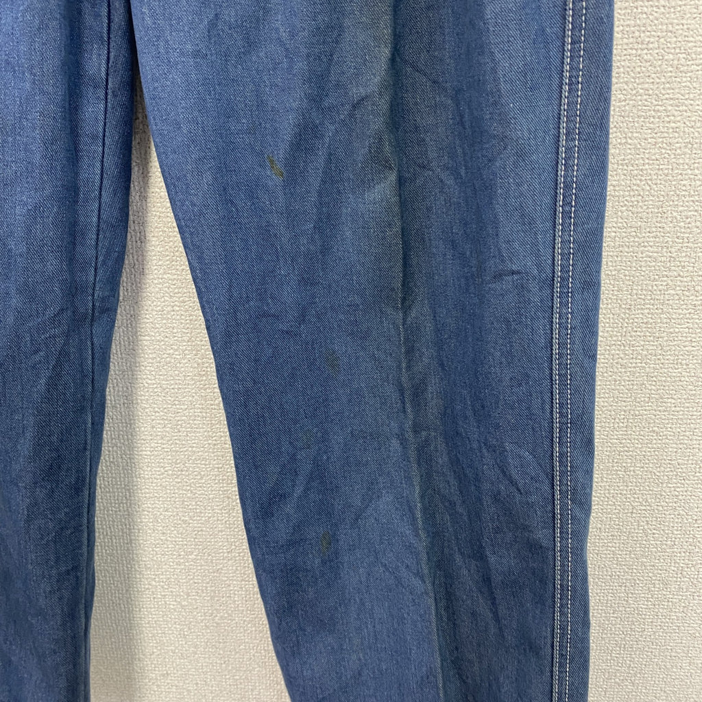 Hardy Amies Sport Jeans　ハーディエイミス　デニムパンツ/ジーンズ　刺繍ロゴ　ジップフライ　インディゴ　85サイズ　古着