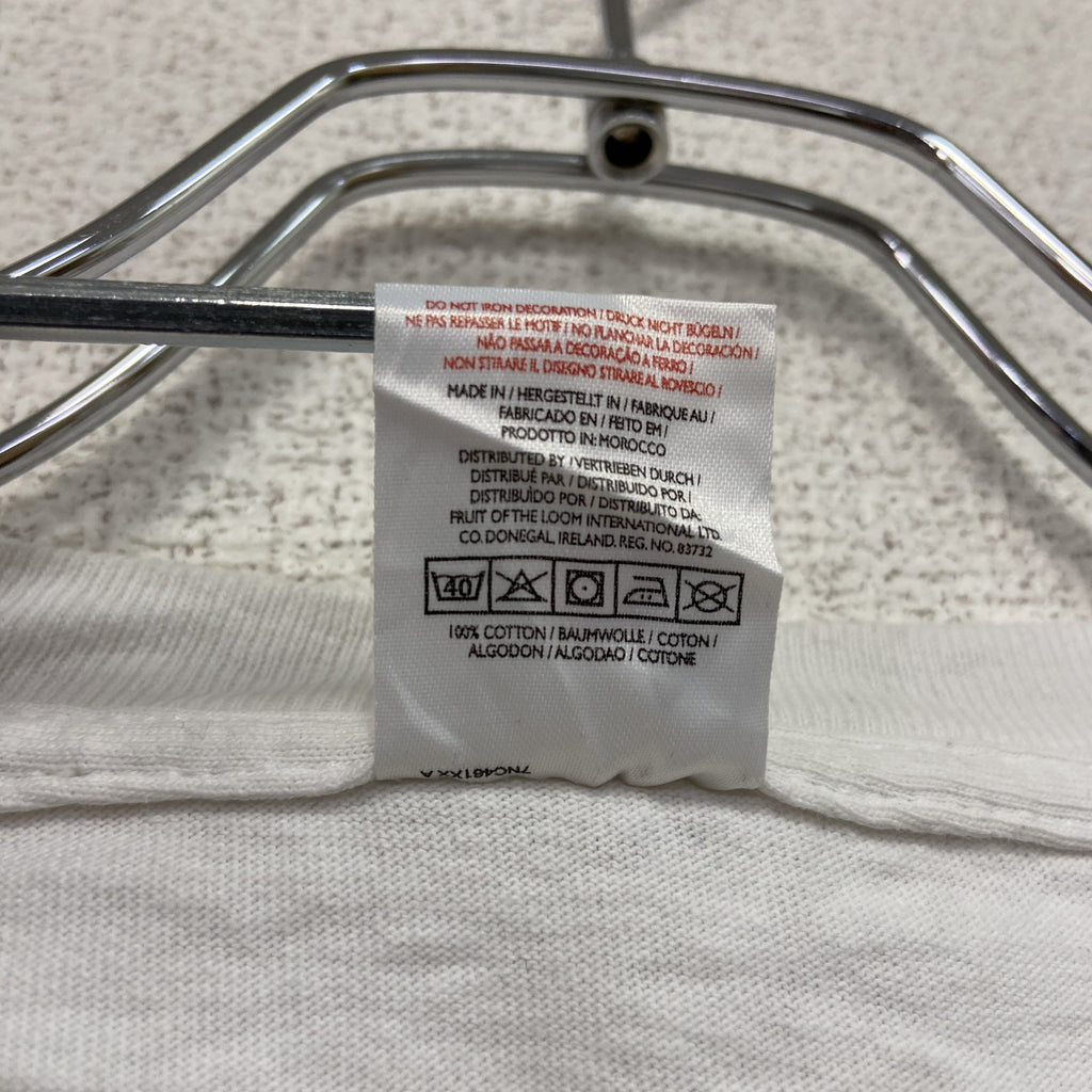 FRUIT OF THE LOOM　フルーツオブザルーム　半袖プリントTシャツ　CGT　白　ホワイト　XLサイズ　古着