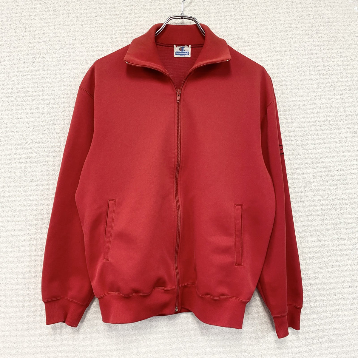 ～90s　Champion　チャンピオン　トラックジャケット/ジャージ　ヴィンテージ　赤　レッド　Oサイズ　古着