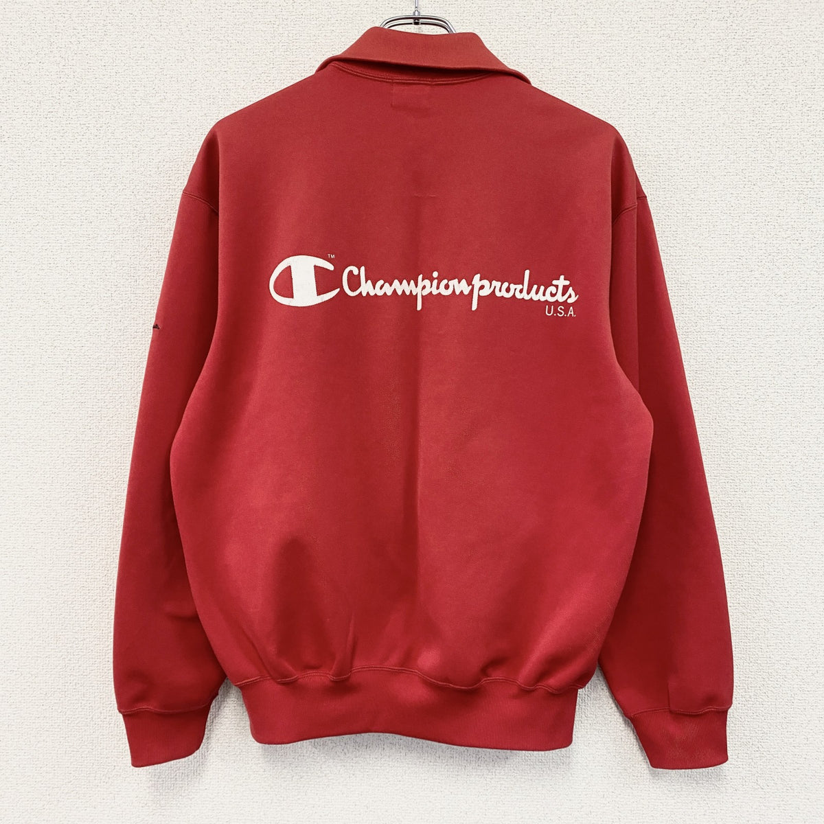 ～90s　Champion　チャンピオン　トラックジャケット/ジャージ　ヴィンテージ　赤　レッド　Oサイズ　古着