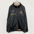 UNITED COLORS OF BENETTON　トラックジャケット/ジャージ　裏フリース　黒　ブラック　Lサイズ　古着