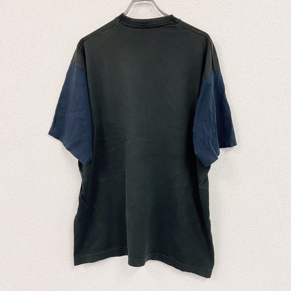 半袖プリントTシャツ　シングルステッチ　黒　ブラック　XLサイズ カットソー メンズ コットン 古着