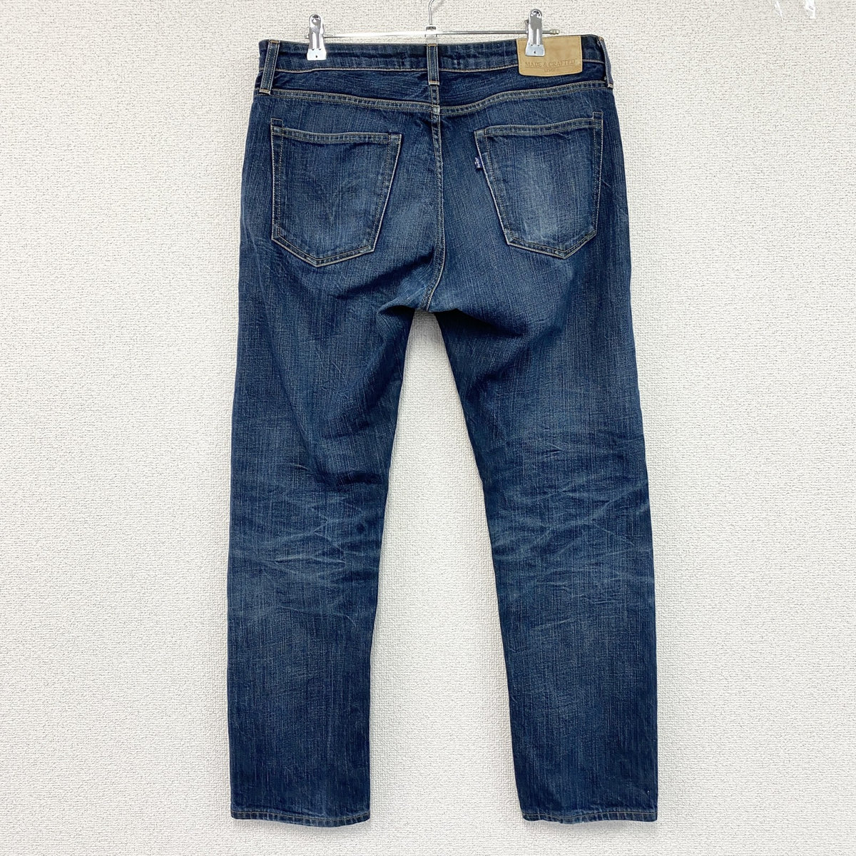 Levi’s　リーバイス　デニムパンツ/ジーンズ　ジップフライ　縦落ち　インディゴ　W33サイズ メンズ コットン 古着