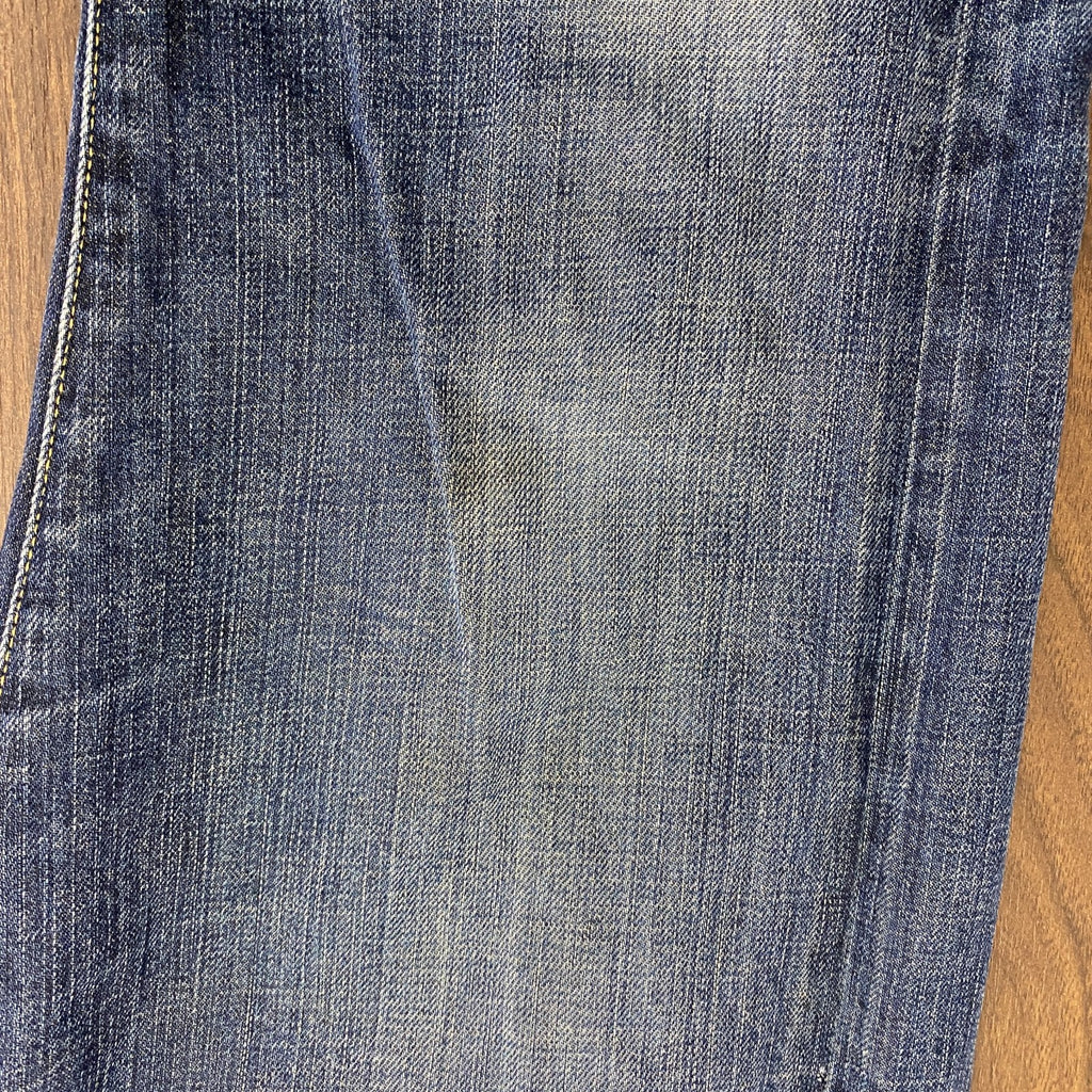 Levi’s　リーバイス　デニムパンツ/ジーンズ　ジップフライ　縦落ち　インディゴ　W33サイズ メンズ コットン 古着