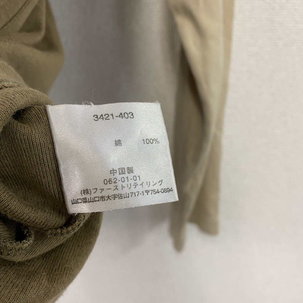 OLD UNIQLO　オールドユニクロ　長袖Tシャツ/ロンT　ラグラン　茶色　ブラウン　ベージュ　Lサイズ　古着