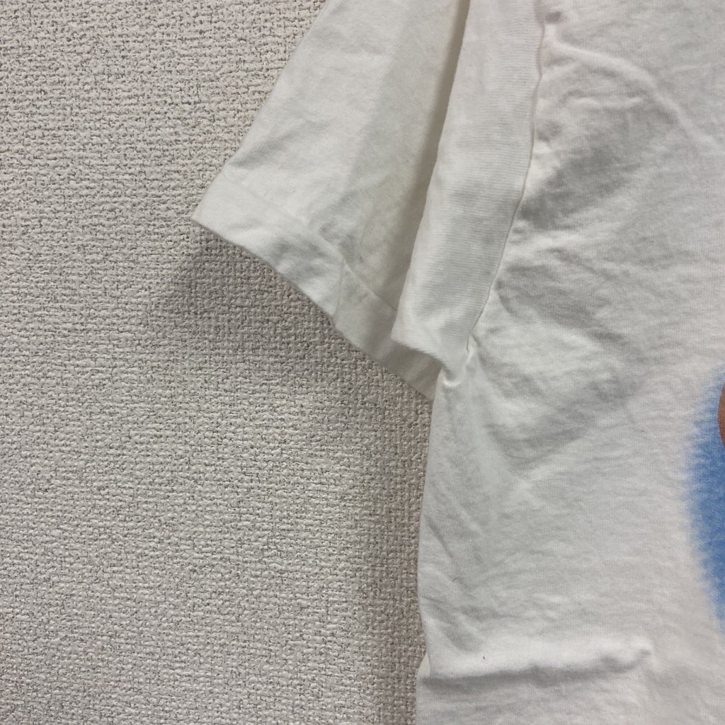 FRUIT OF THE LOOM　フルーツオブザルーム　半袖プリントTシャツ　シングルステッチ　白　ホワイト　Mサイズ カットソー メンズ コットン 古着