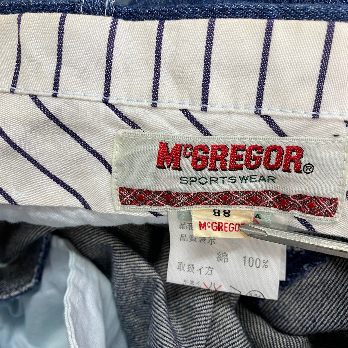 McGREGOR　マックレガー　ハーフパンツ/ショートパンツ　青　ブルー　88サイズ メンズ コットン 古着
