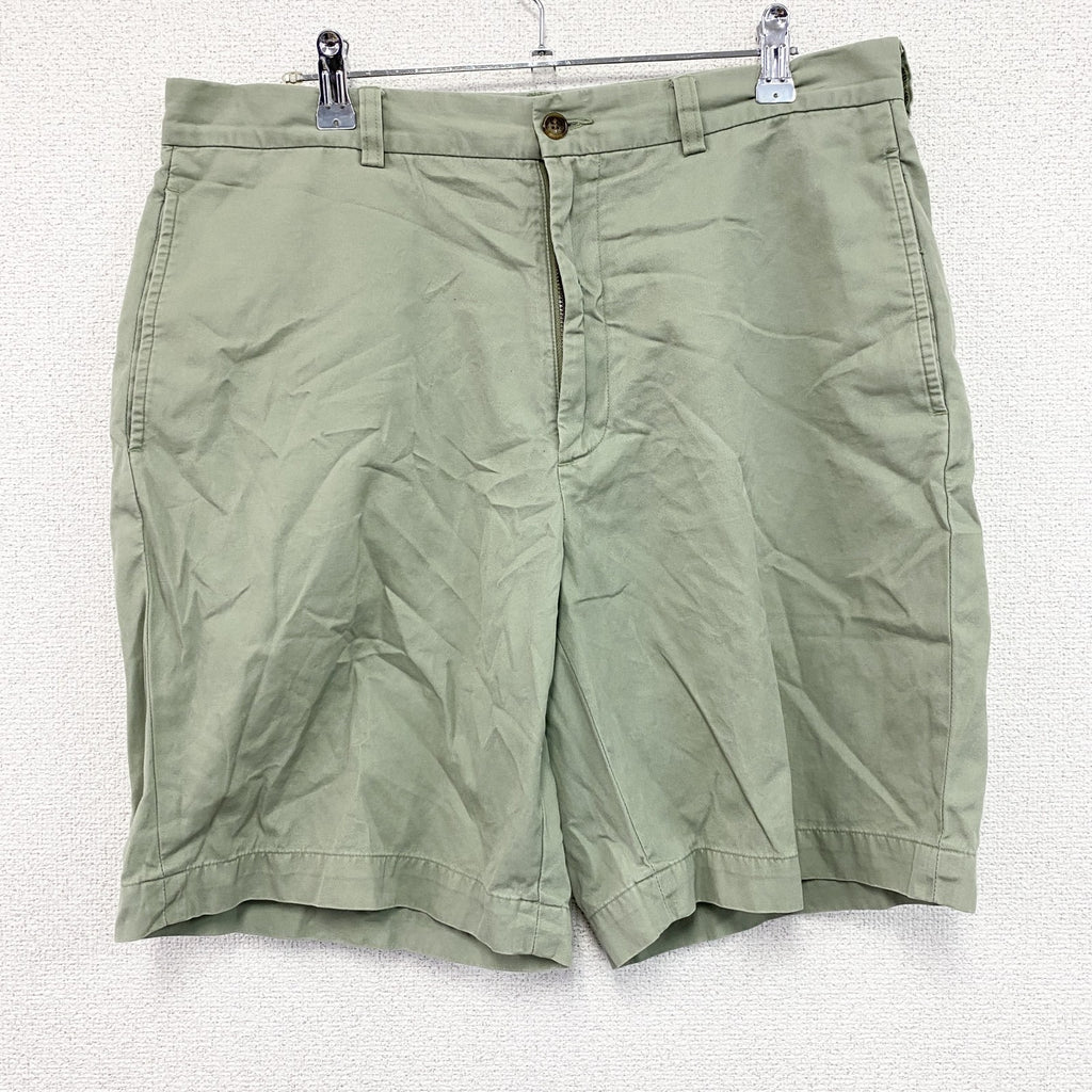 Brooks Brothers 346　ブルックスブラザーズ　ハーフパンツ/ショートパンツ　緑　グリーン　34サイズ メンズ コットン 古着