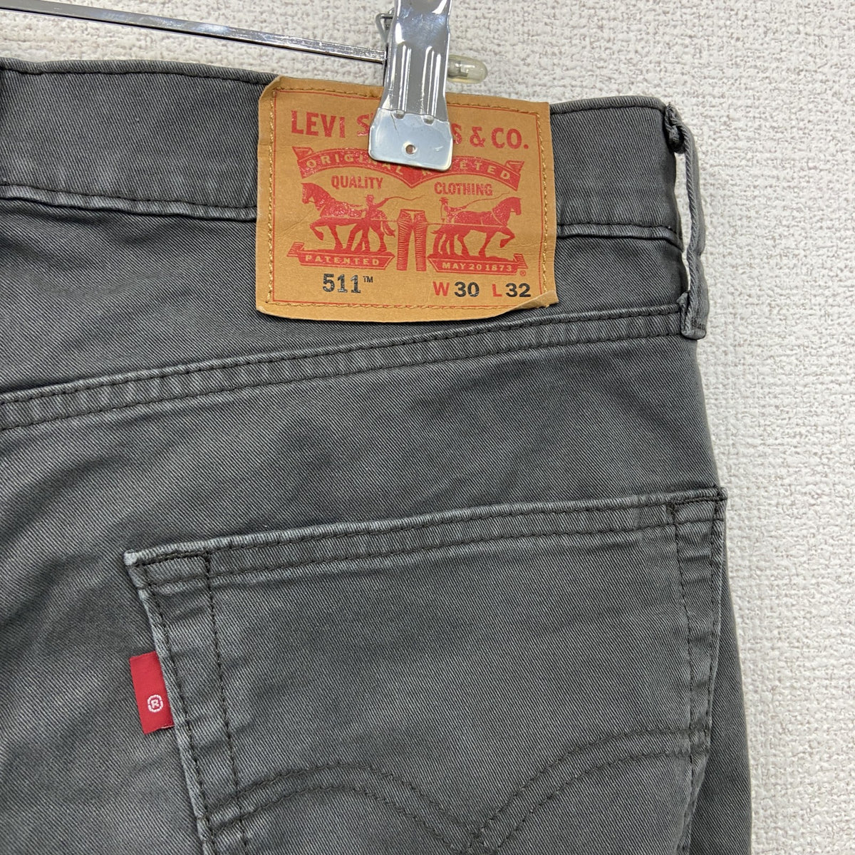 Levi’s　リーバイス　511　ブラックデニムパンツ/ジーンズ　ジップフライ　黒　ブラック　W30サイズ　古着