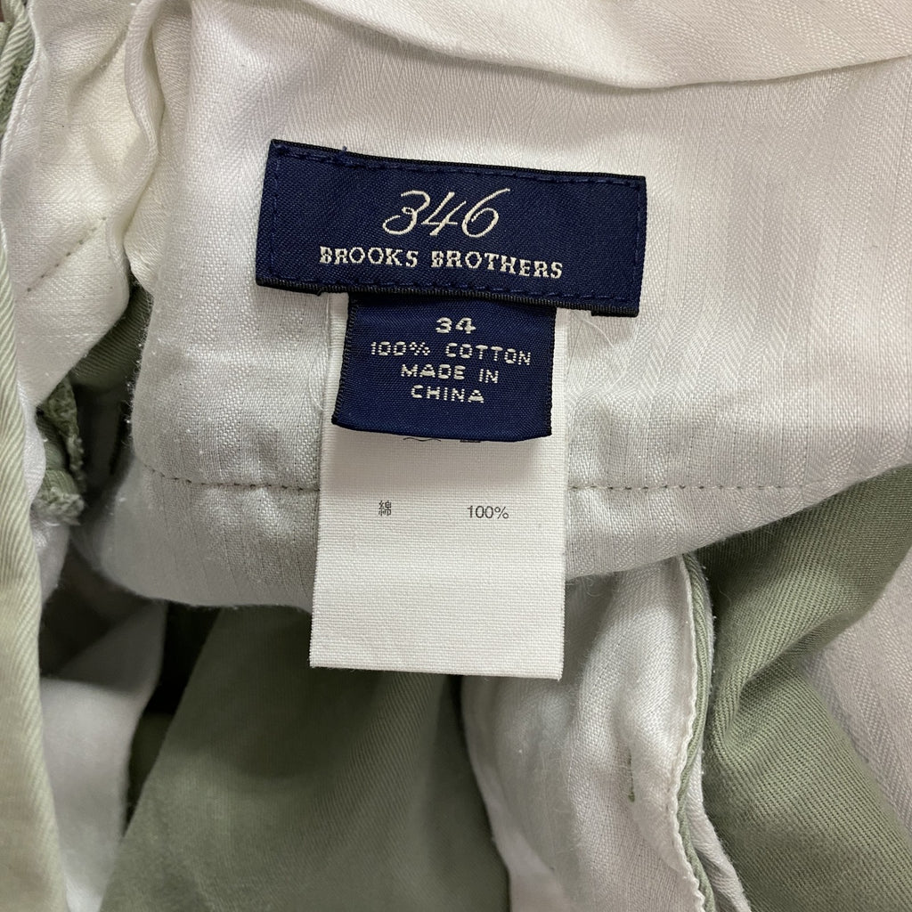 Brooks Brothers 346　ブルックスブラザーズ　ハーフパンツ/ショートパンツ　緑　グリーン　34サイズ メンズ コットン 古着