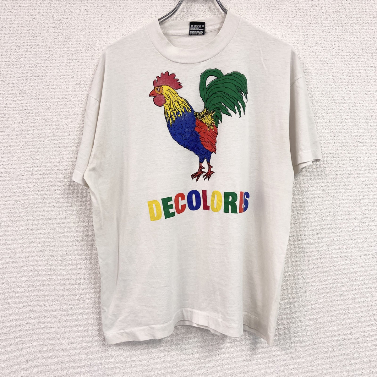 FRUIT OF THE LOOM　フルーツオブザルーム　半袖プリントTシャツ　シングルステッチ　白　ホワイト　XLサイズ カットソー メンズ コットン 古着
