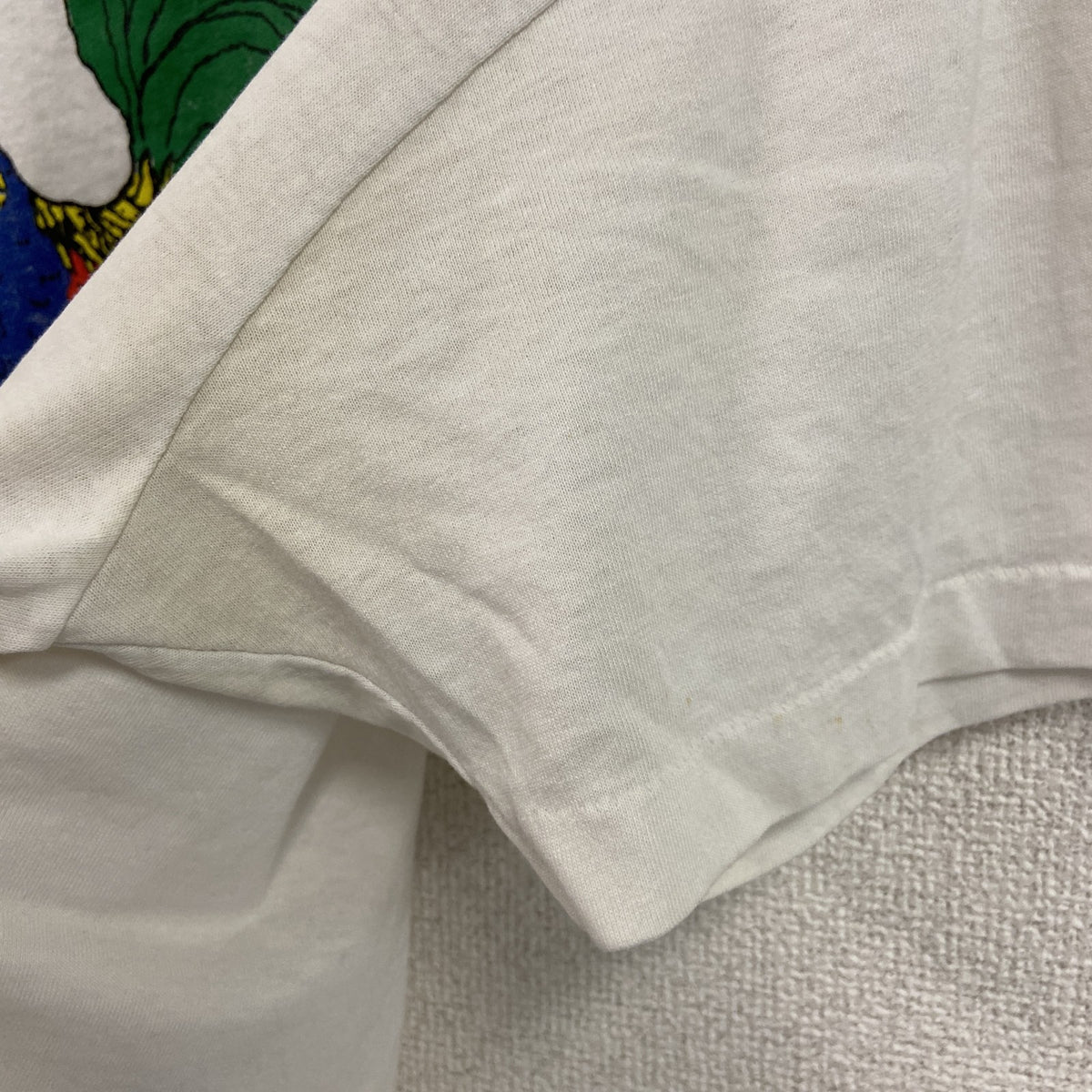 FRUIT OF THE LOOM　フルーツオブザルーム　半袖プリントTシャツ　シングルステッチ　白　ホワイト　XLサイズ カットソー メンズ コットン 古着