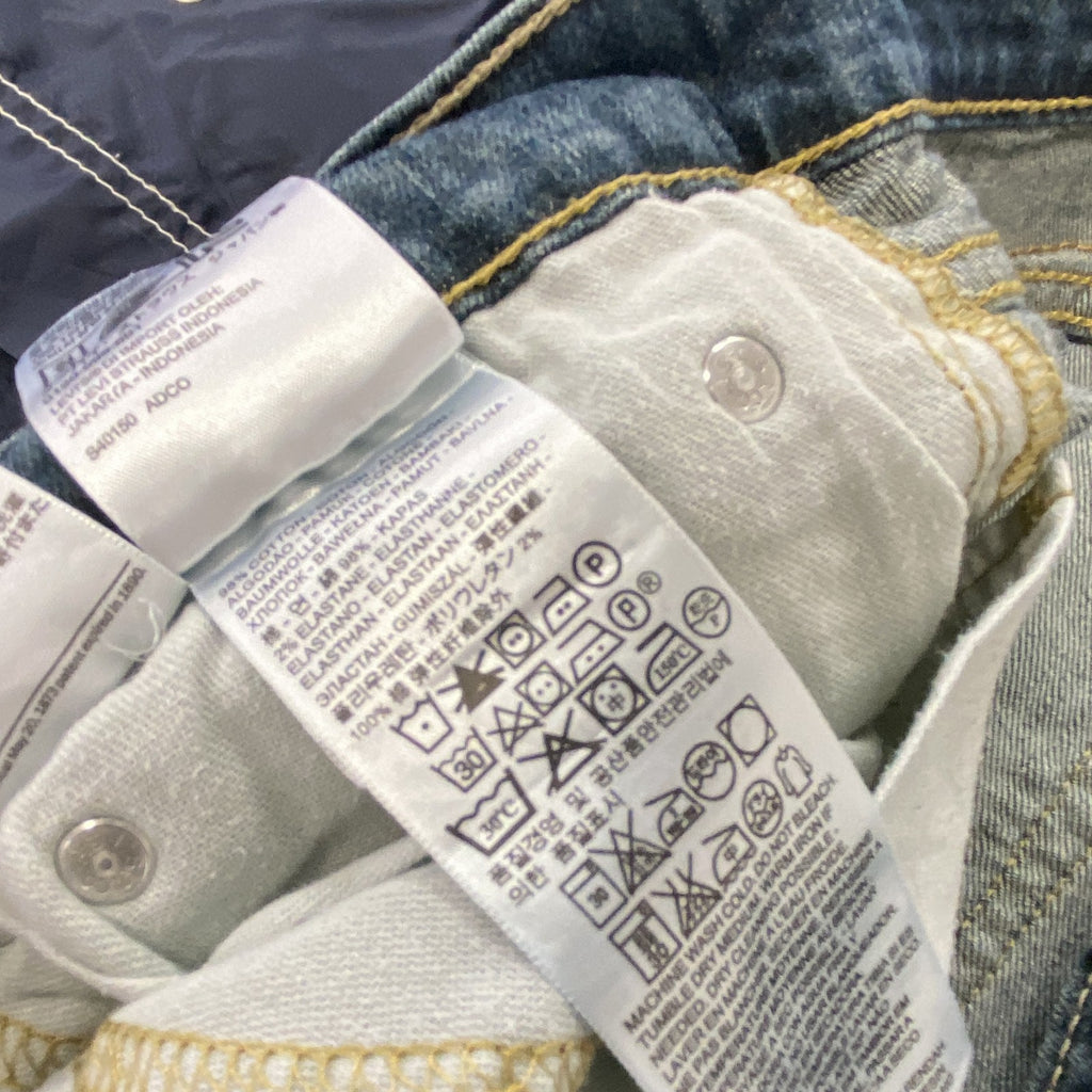 Levi’s　リーバイス　511　デニムパンツ/ジーンズ　ジップフライ　インディゴ　W34サイズ　古着