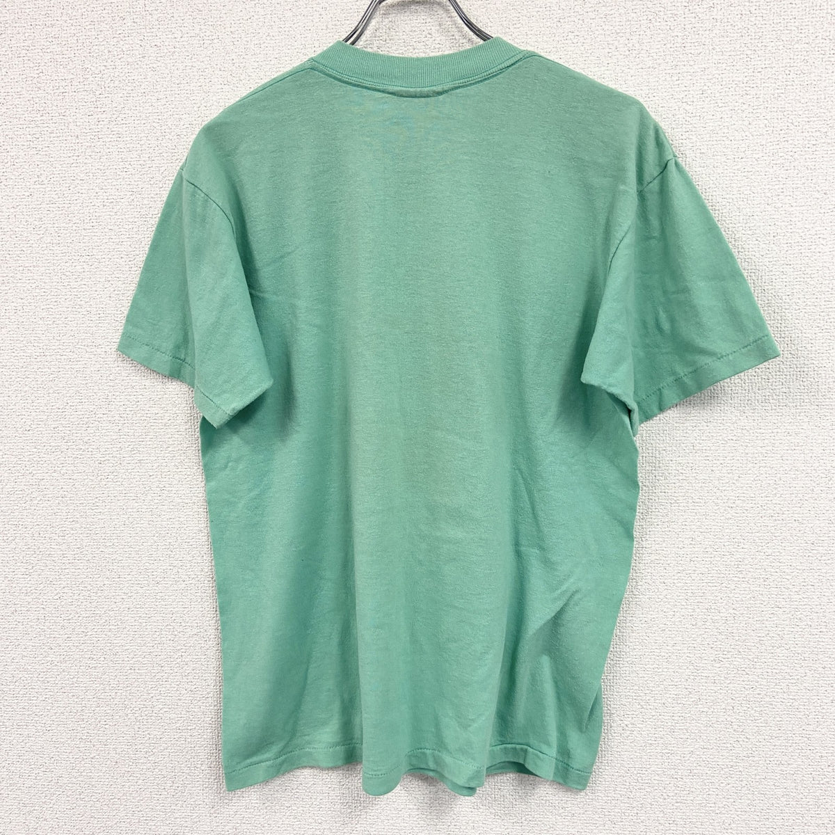 ONEITA　オニータ　半袖プリントTシャツ　シングルステッチ　緑　グリーン　Lサイズ カットソー メンズ ポリエステル 古着