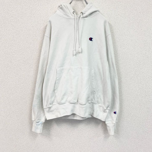 00s　champion　チャンピオン　リバースウィーブ　スウェットパーカー/フーディー　白　ホワイト　Mサイズ