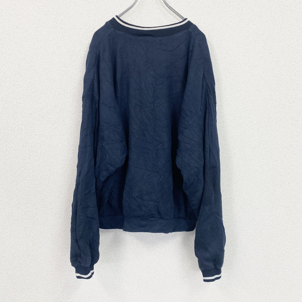 90s　Reebok　リーボック　ナイロンプルオーバー　ヴィンテージ　紺　ネイビー　Mサイズ　古着