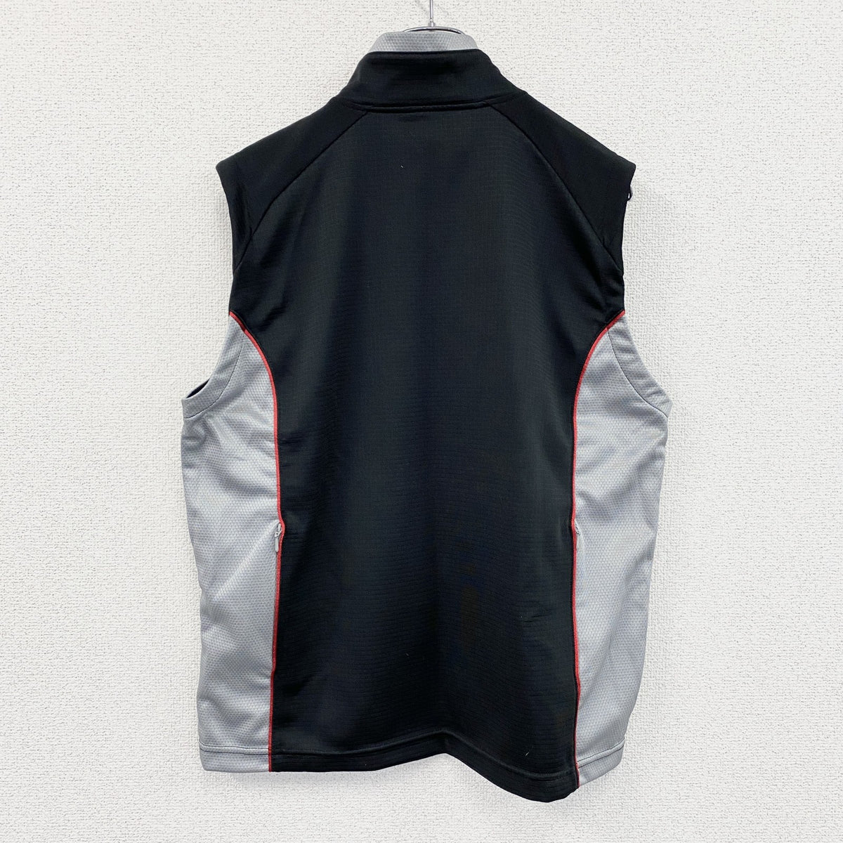 00s　NIKE　ナイキ　DRI-FIT　フルジップベスト　スウッシュ　ヴィンテージ　黒　ブラック　Lサイズ　古着