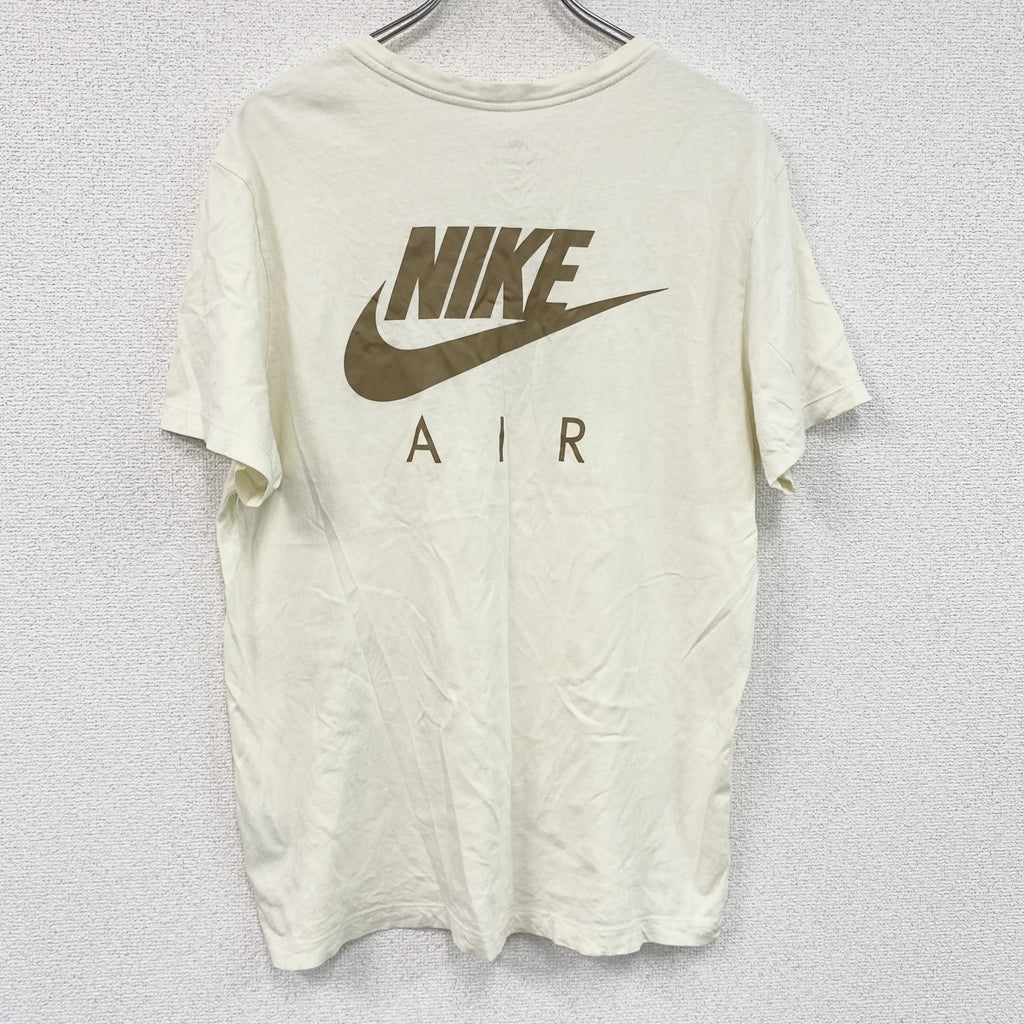 NIKE　ナイキ　半袖プリントTシャツ　アイボリー　XLサイズ　古着