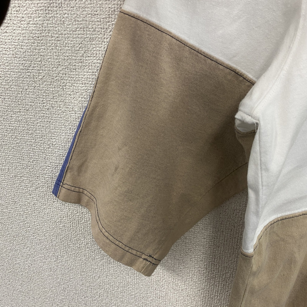 90s　POLO SPORT　ポロスポーツ　ラルフローレン　長袖Tシャツ/ロンT　白　ホワイト　ベージュ　Lサイズ　　ヴィンテージ　古着