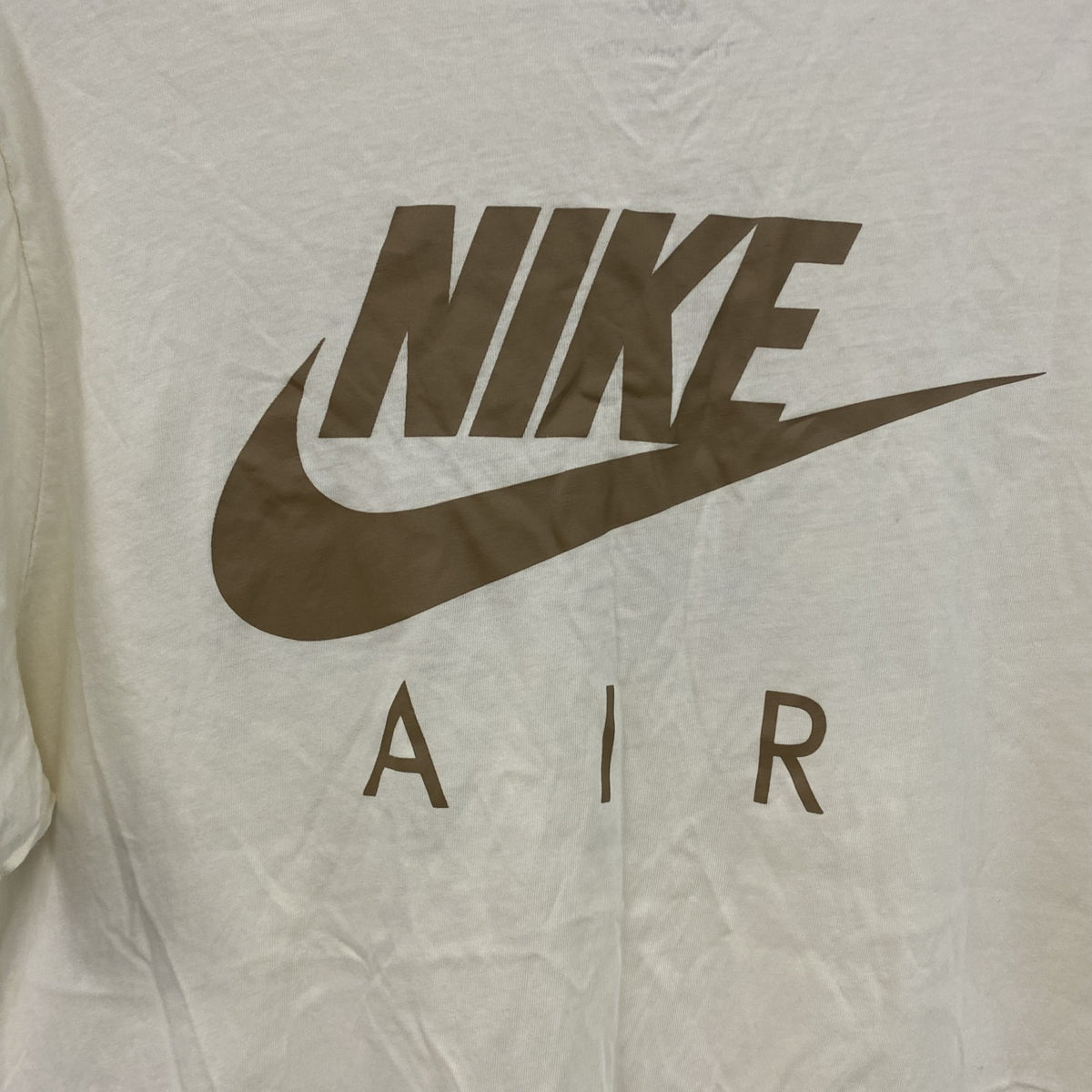 NIKE　ナイキ　半袖プリントTシャツ　アイボリー　XLサイズ　古着