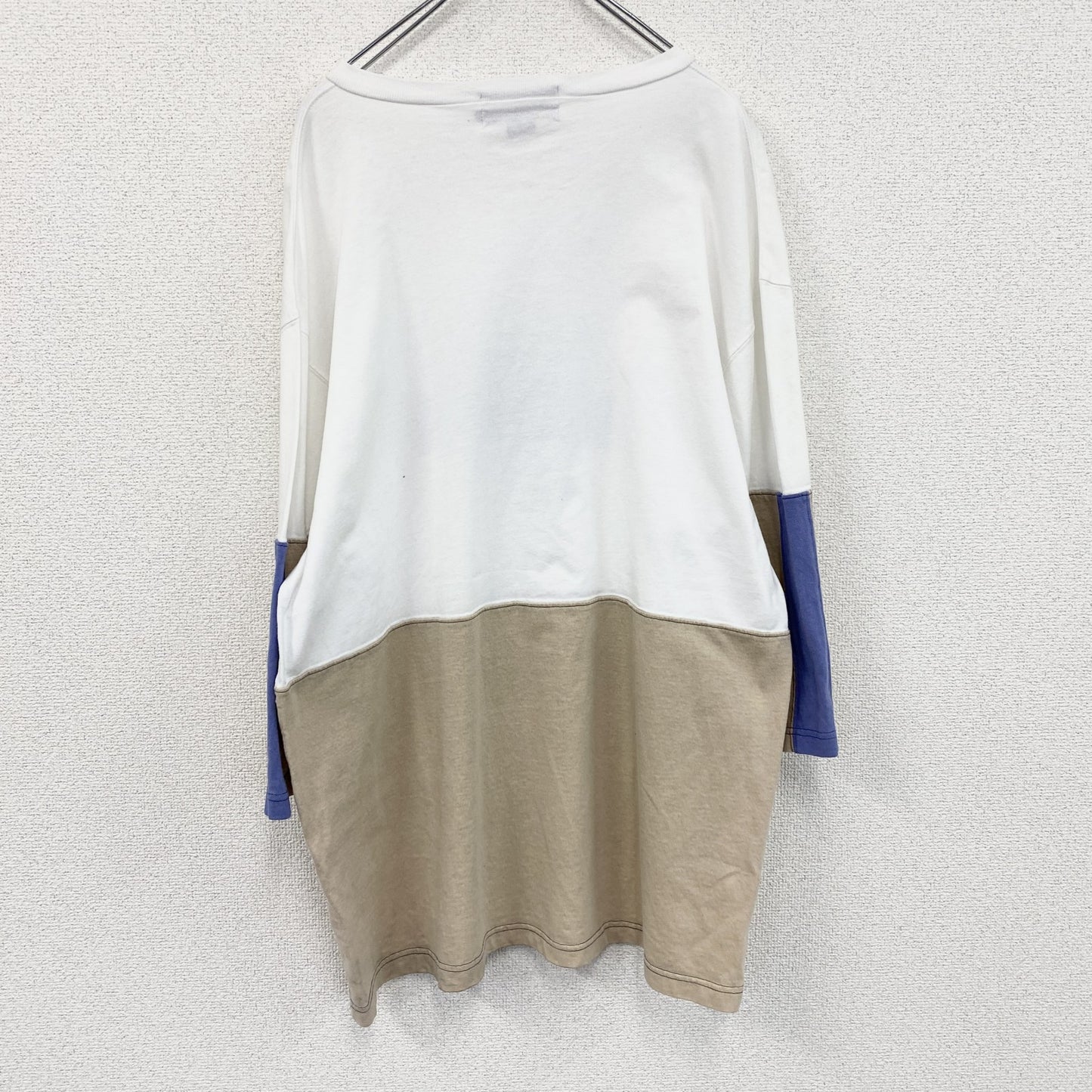 90s　POLO SPORT　ポロスポーツ　ラルフローレン　長袖Tシャツ/ロンT　白　ホワイト　ベージュ　Lサイズ