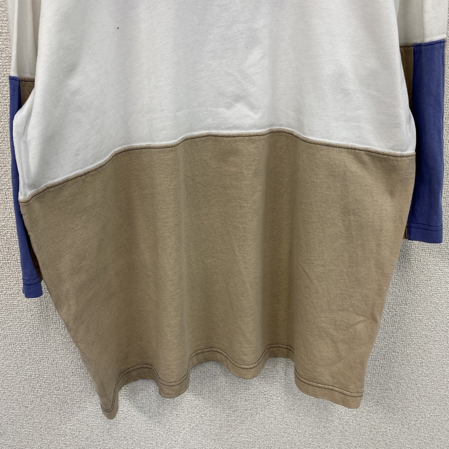 90s　POLO SPORT　ポロスポーツ　ラルフローレン　長袖Tシャツ/ロンT　白　ホワイト　ベージュ　Lサイズ