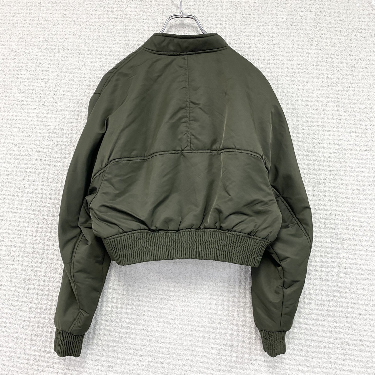 ZARA　ザラ　MA-1/ボンバージャケット　クロップド丈　カーキ　Mサイズ　古着