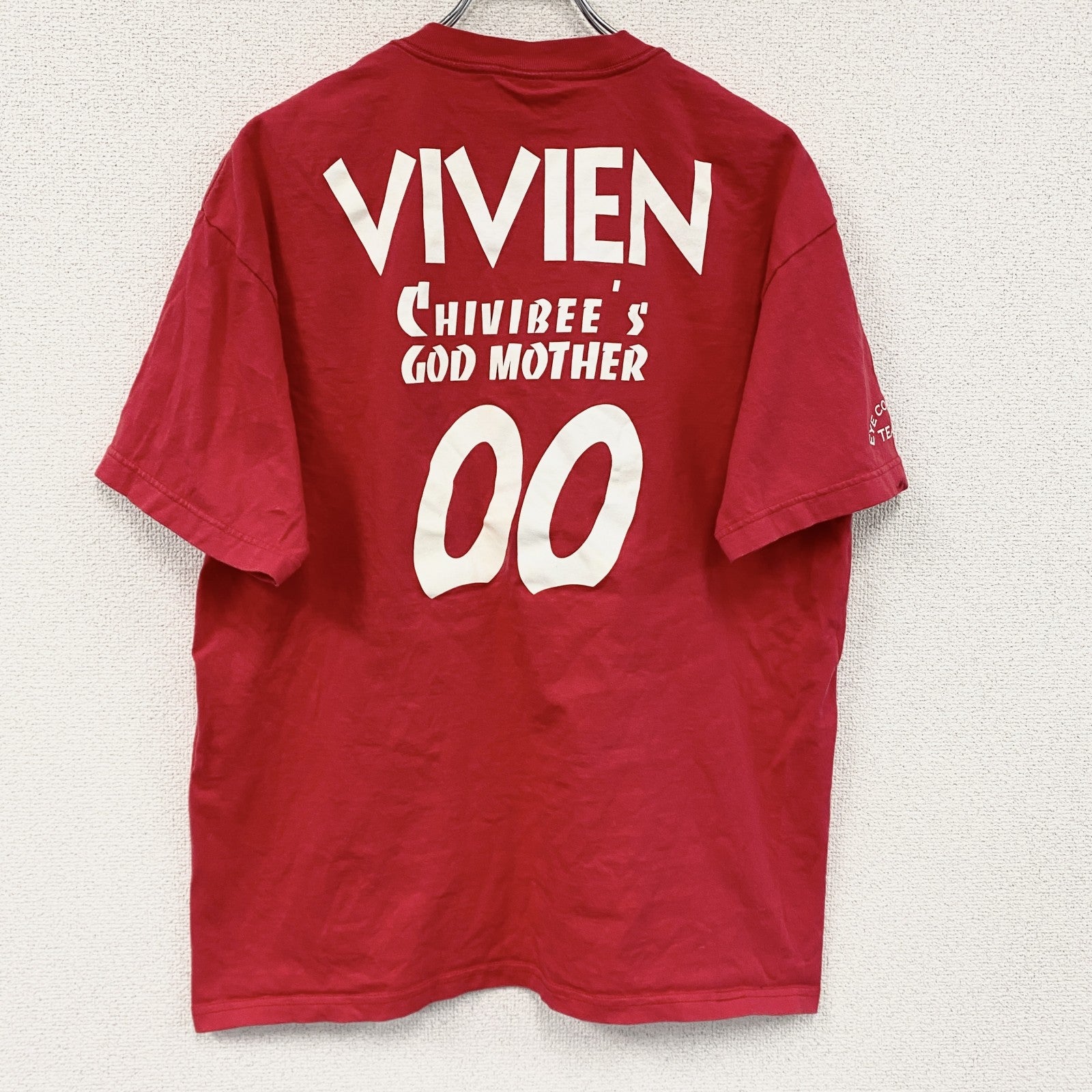 00s　anvil　半袖プリントTシャツ　ヴィンテージ　赤　レッド　XLサイズ　古着