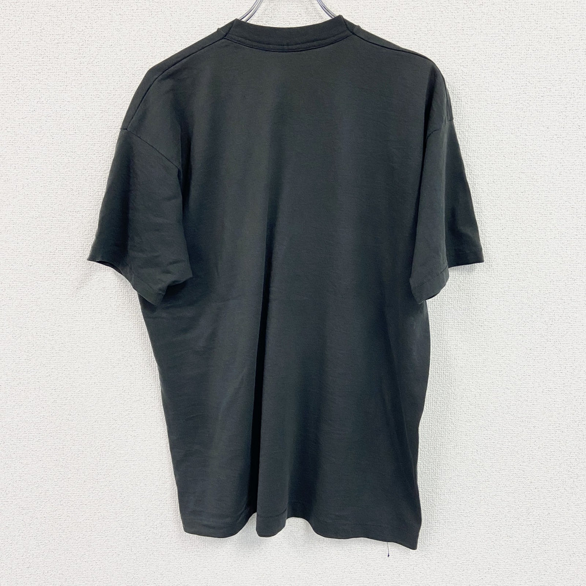 半袖プリントTシャツ　シングルステッチ　黒　ブラック カットソー メンズ 古着