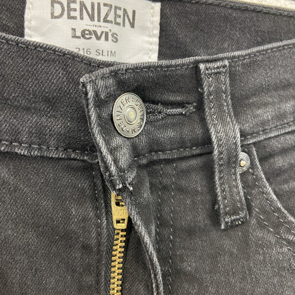Levi’s　リーバイス　DENIZEN　ブラックデニムパンツ/ジーンズ　ジップフライ　黒　ブラック　W28サイズ　古着