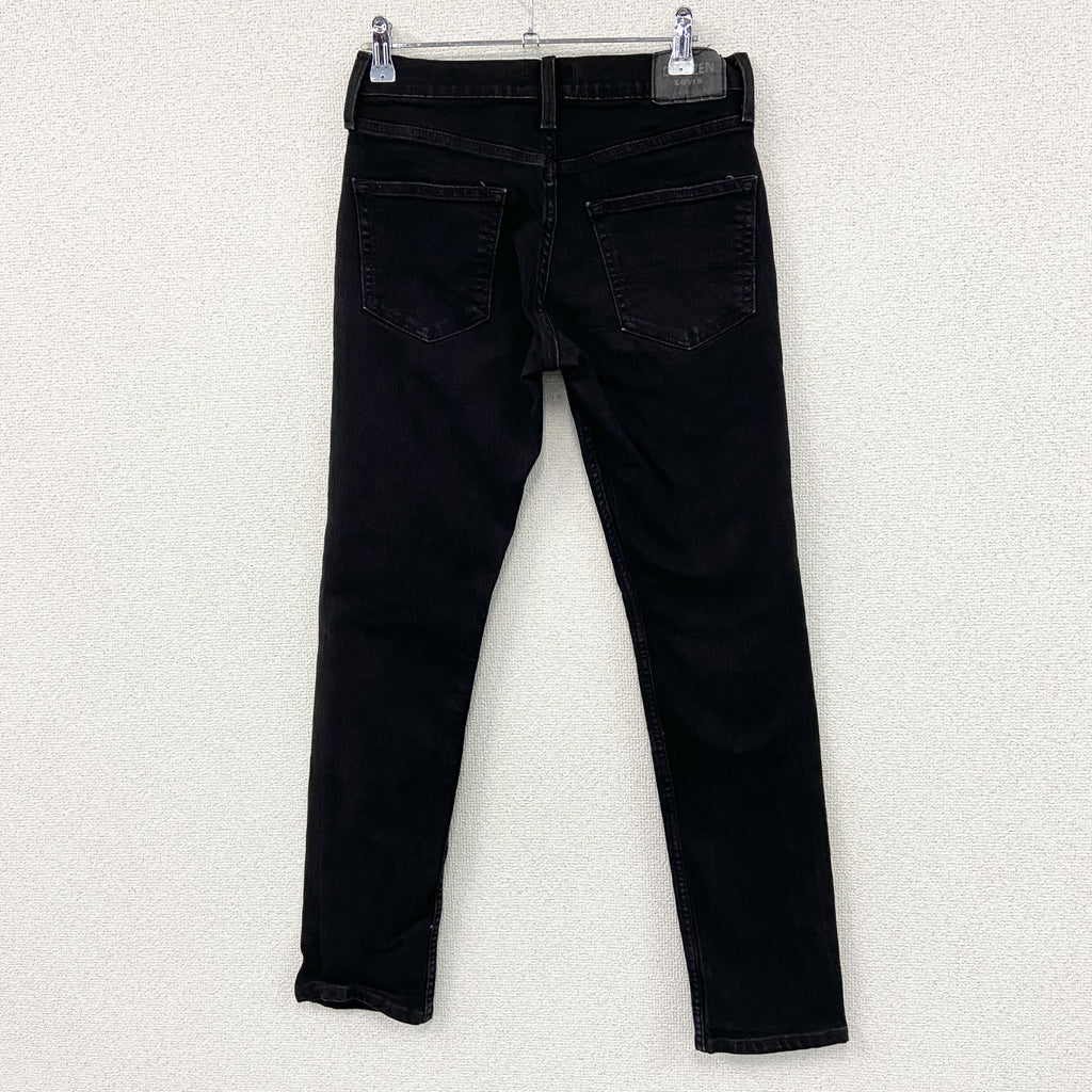 Levi’s　リーバイス　DENIZEN　ブラックデニムパンツ/ジーンズ　ジップフライ　黒　ブラック　W28サイズ　古着