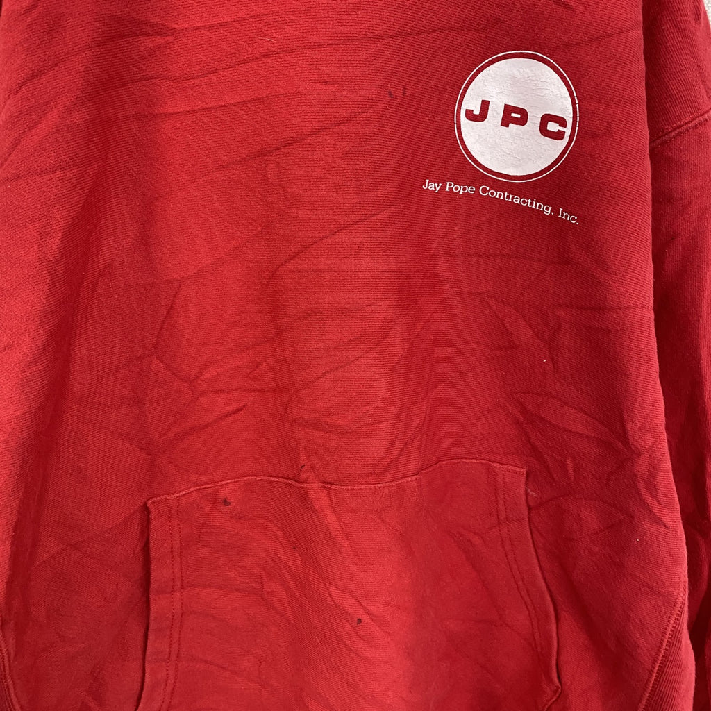 Champion　チャンピオン　リバースウィーブ　スウェットパーカー/フーディー　赤　レッド　Lサイズ　古着