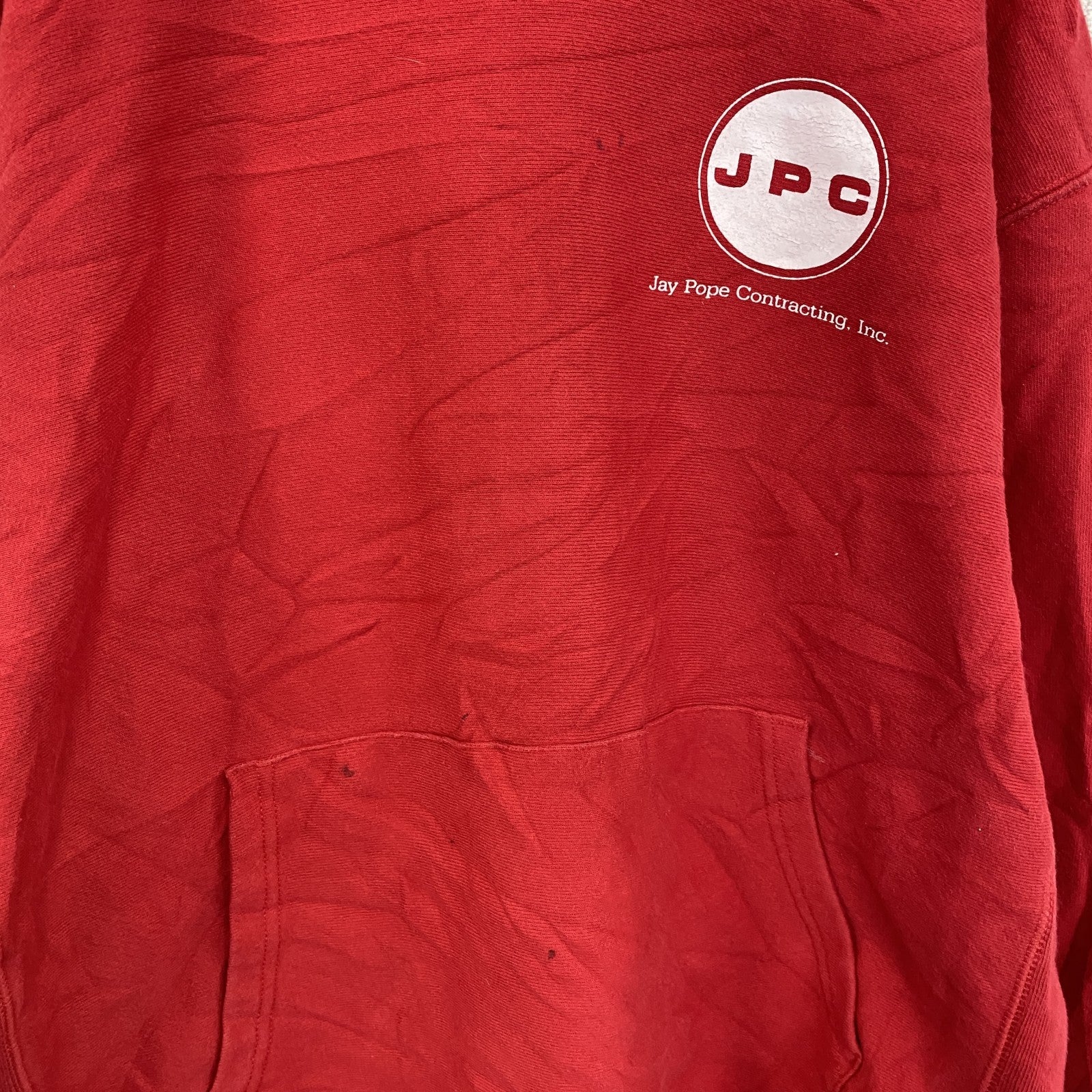 Champion　チャンピオン　リバースウィーブ　スウェットパーカー/フーディー　赤　レッド　Lサイズ　古着