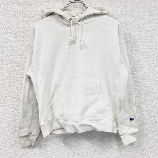Champion　チャンピオン　リバースウィーブ　スウェットパーカー/フーディー　目無し　白　ホワイト　Lサイズ