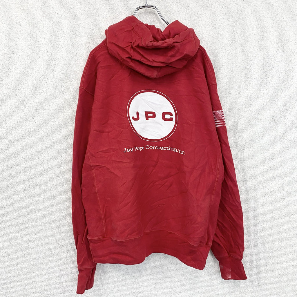 Champion　チャンピオン　リバースウィーブ　スウェットパーカー/フーディー　赤　レッド　Lサイズ　古着