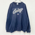 90s～　Reebok　リーボック　NFL　ダラスカウボーイ　スウェット/トレーナー　ヴィンテージ　紺　ネイビー　XLサイズ　古着