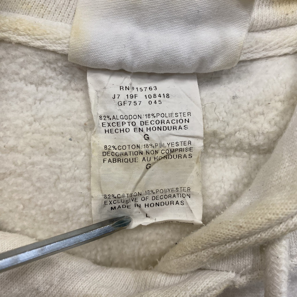Champion　チャンピオン　リバースウィーブ　スウェットパーカー/フーディー　目無し　白　ホワイト　Lサイズ　古着