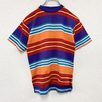 80s　L.L.Bean　エルエルビーン　半袖リンガーTシャツ　ヴィンテージ　ボーダー柄　マルチカラー　Sサイズ