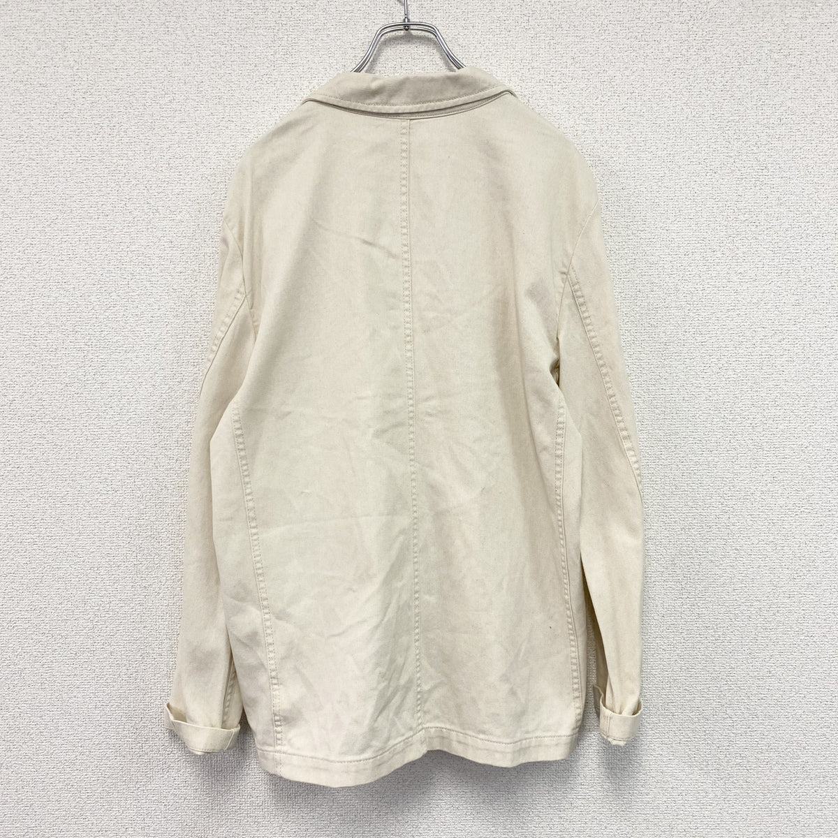 GAP　ギャップ　ワークジャケット　テーラードジャケット　アイボリー　Mサイズ ワークウェア メンズ コットン 古着
