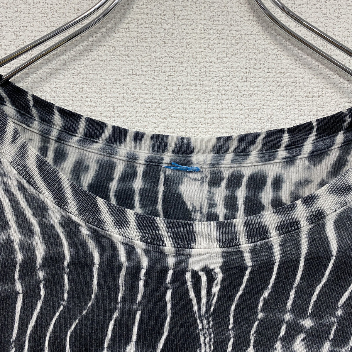 半袖Tシャツ　タイダイ柄　黒　ブラック　白　ホワイト カットソー メンズ 古着