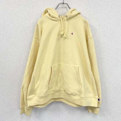 Champion　チャンピオン　リバースウィーブ　スウェットパーカー/フーディー　黄色　イエロー　2Xサイズ
