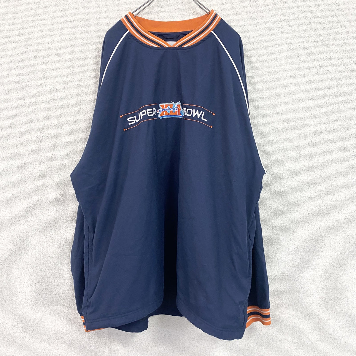 Reebok　リーボック　プルオーバージャケット　紺　ネイビー　XXLサイズ　古着