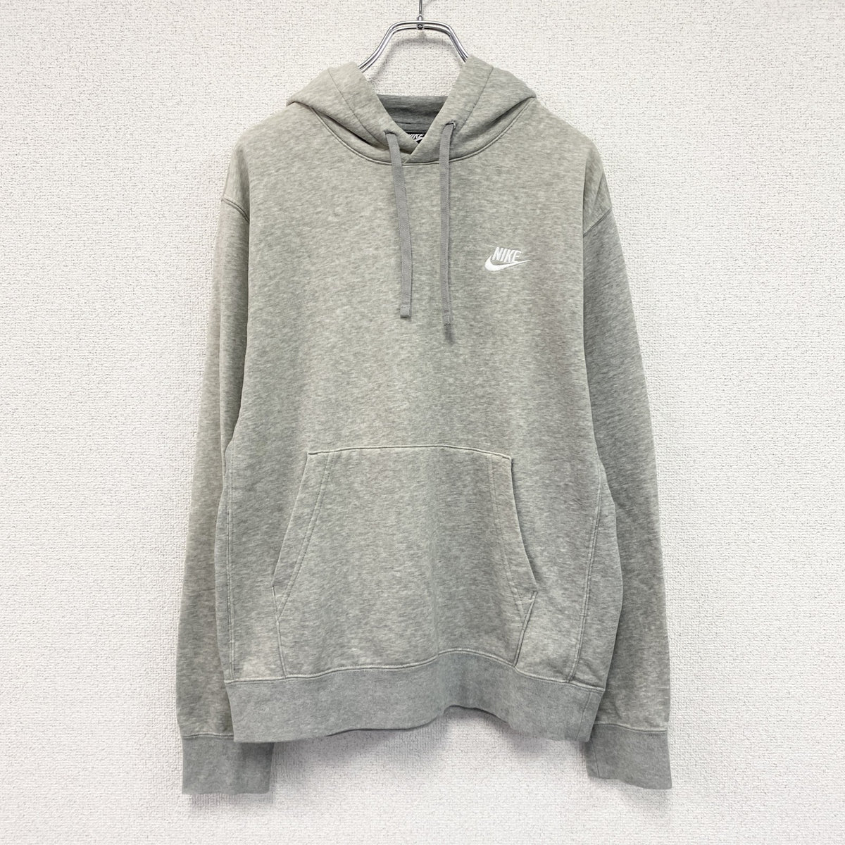 00s　NIKE　ナイキ　スウェットパーカー/フーディー　灰色　グレー　Mサイズ トレーナー スウェットトップス フード付き 古着