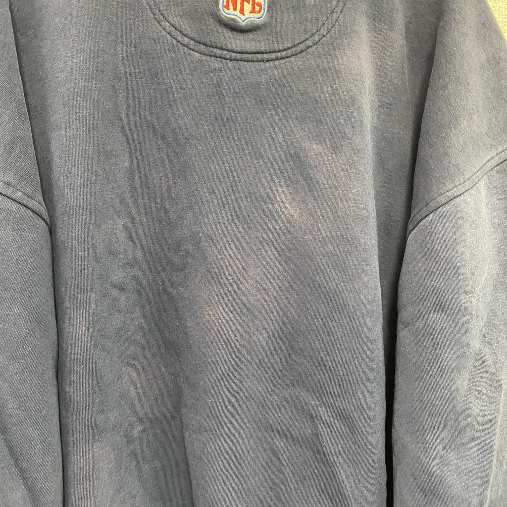 90s～　Reebok　リーボック　NFL　ダラスカウボーイ　スウェット/トレーナー　ヴィンテージ　紺　ネイビー　XLサイズ　古着