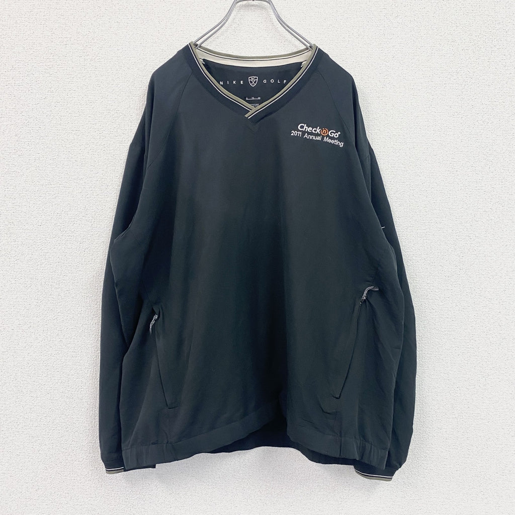 NIKE GOLF　ナイキゴルフ　プルオーバージャケット　黒　ブラック　XLサイズ　古着