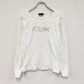 Reebok　リーボック　長袖Tシャツ/ロンT　白　ホワイト　Mサイズ　古着