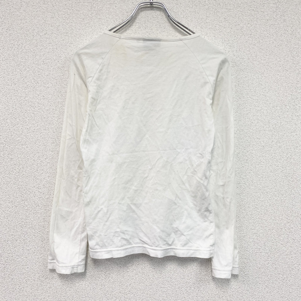 Reebok　リーボック　長袖Tシャツ/ロンT　白　ホワイト　Mサイズ　古着