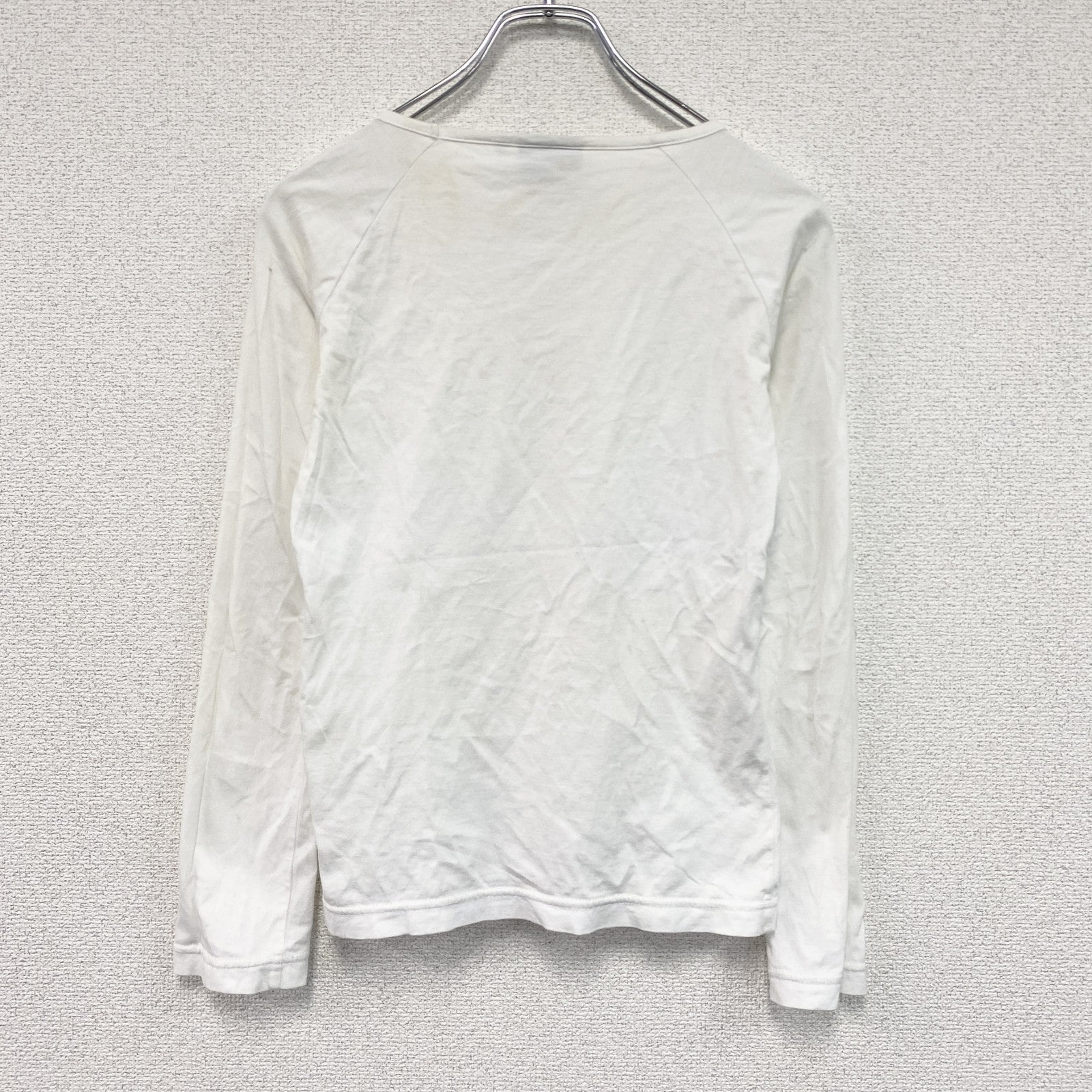 Reebok　リーボック　長袖Tシャツ/ロンT　白　ホワイト　Mサイズ　古着