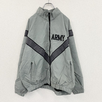 米軍　U.S.ARMY　トレーニングジャケット　ナイロンジャケット　ヴィンテージ　デジカモ　灰色　グレー　Lサイズ